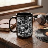 Pink Floyd Mug - Pink Floyd Artwork Poster Collage Black White Pink Floyd Mug - Pink Floyd Artwork Poster Collage Black White