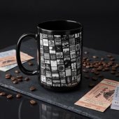 Pink Floyd Mug - Pink Floyd Artwork Poster Collage Black White Pink Floyd Mug - Pink Floyd Artwork Poster Collage Black White