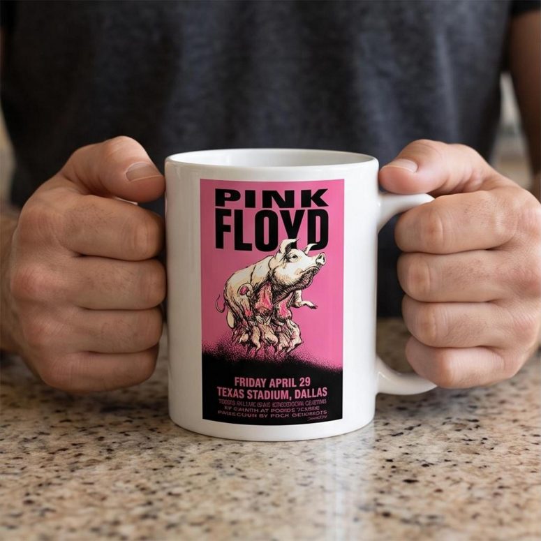Pink Floyd Mug - Pink Floyd Dallas Texas 1994 Concert Pink Floyd Mug - Pink Floyd Dallas Texas 1994 Concert