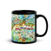Pink Floyd Mug - Pink Floyd in concert at Pompeii Watercolor