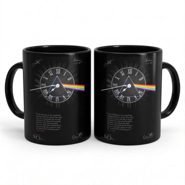 Pink Floyd Mug - Pink Floyd quote Time Art Pre Signed