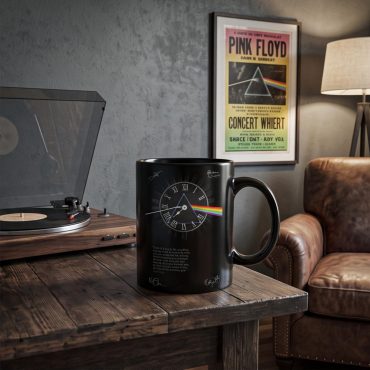 Pink Floyd Mug - Pink Floyd quote Time Art Pre Signed