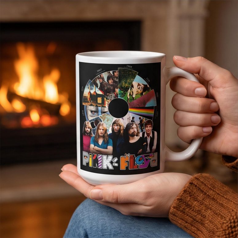 Pink Floyd Mug - Pink Floyd Shirt Time Line Album Collage Signature Pink Floyd Mug - Pink Floyd Shirt Time Line Album Collage Signature