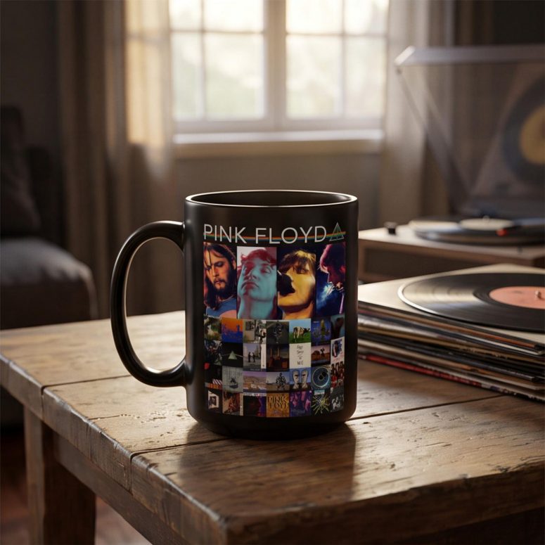 Pink Floyd Mug - Retro DSOTM Members Pink Floyd Mug - Retro DSOTM Members
