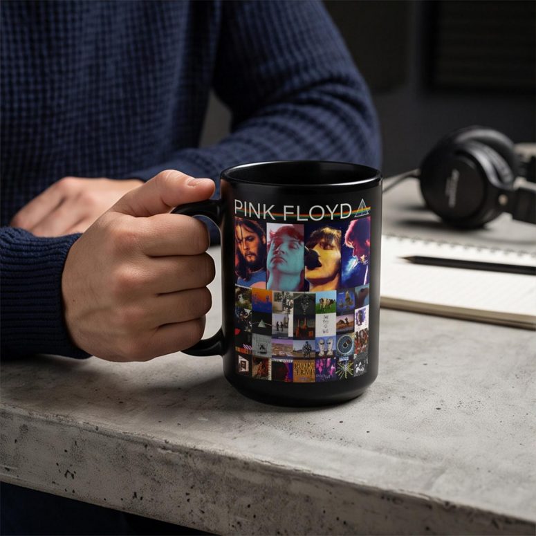 Pink Floyd Mug - Retro DSOTM Members Pink Floyd Mug - Retro DSOTM Members
