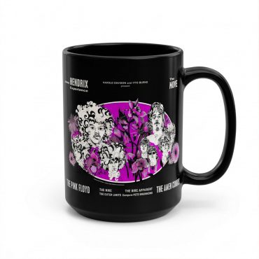 Pink Floyd Mug - Tallenge Pink Floyd And Jimi Hendrix 1967 Vintage UK Concert
