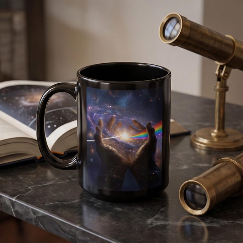 Pink Floyd Mug - The Center Of The Universe DSOTM Pink Floyd Mug - The Center Of The Universe DSOTM