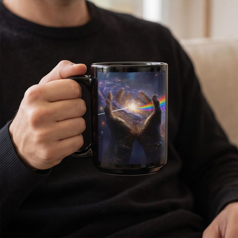 Pink Floyd Mug - The Center Of The Universe DSOTM Pink Floyd Mug - The Center Of The Universe DSOTM