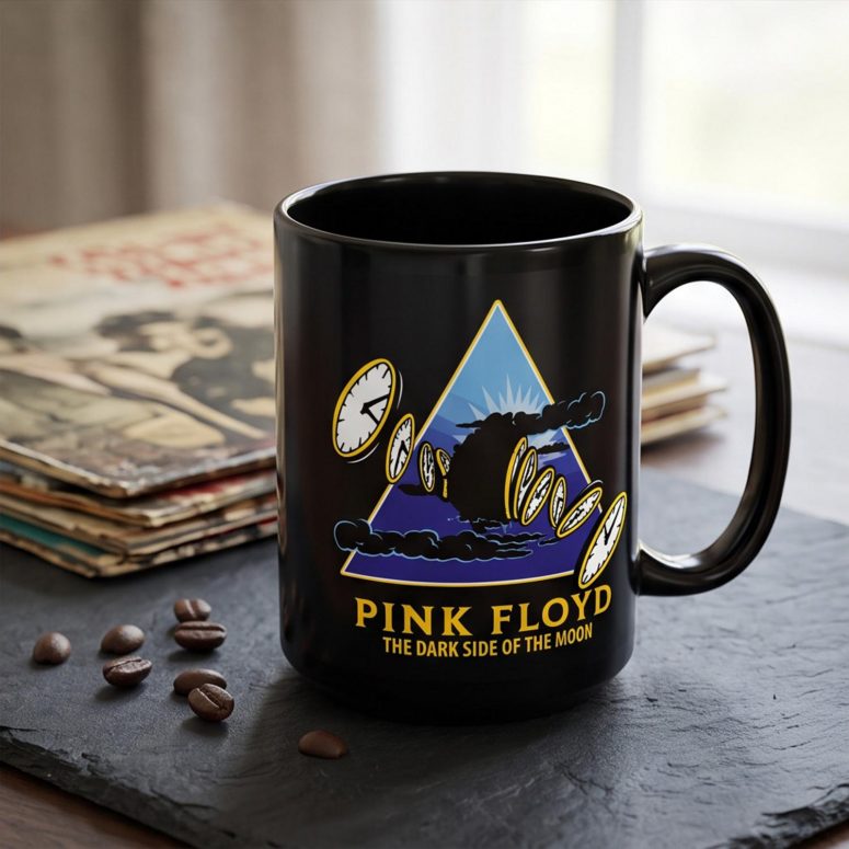 Pink Floyd Mug - Time Dark Side Of The Moon Pink Floyd Mug - Time Dark Side Of The Moon
