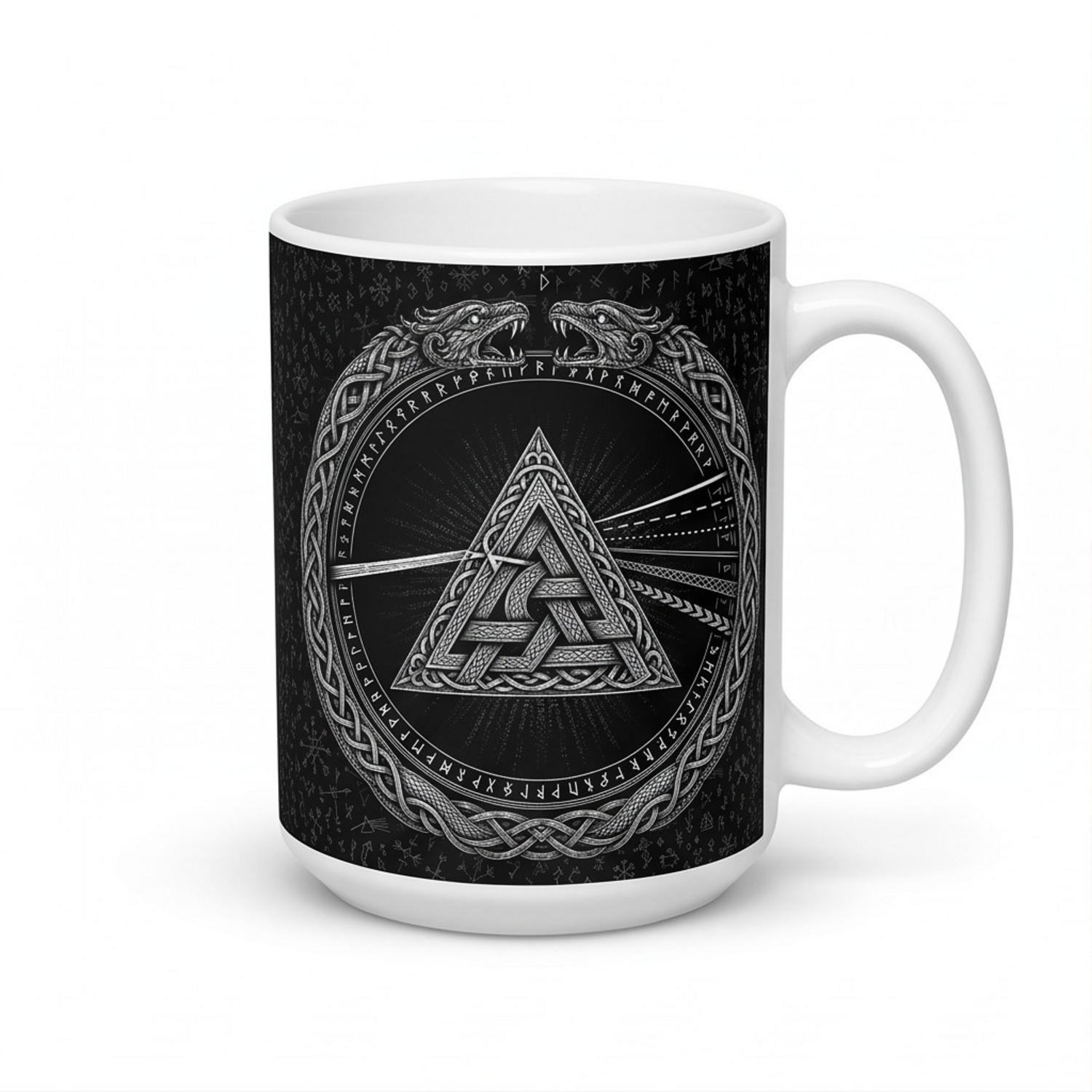 Pink Floyd Mug - Viking Valknut Dark Side Of The Moon Pink Floyd Mug - Viking Valknut Dark Side Of The Moon