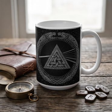 Pink Floyd Mug - Viking Valknut Dark Side Of The Moon