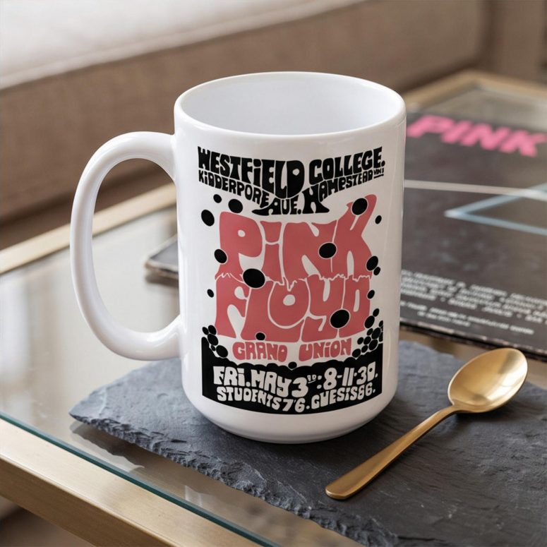 Pink Floyd Mug - Westfield College Hampstead Concert 1968 Pink Floyd Mug - Westfield College Hampstead Concert 1968