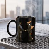 Pink Floyd Mug - Wish You Were Here Burning Man Pink Floyd Mug - Wish You Were Here Burning Man