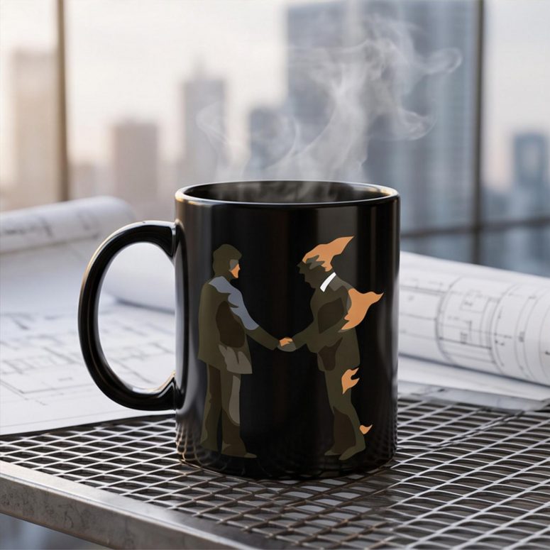 Pink Floyd Mug - Wish You Were Here Burning Man Pink Floyd Mug - Wish You Were Here Burning Man
