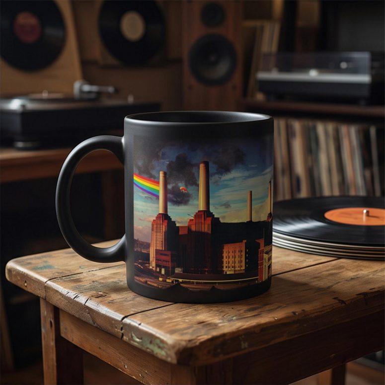 Pink Floyd Mug - Wish You Were Here Dark Side Of The Moon Pink Floyd The Wall Division Bell Animals