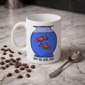 Pink Floyd Mug - Wish You Were Here lost souls in Fish Bowl Doodle Art