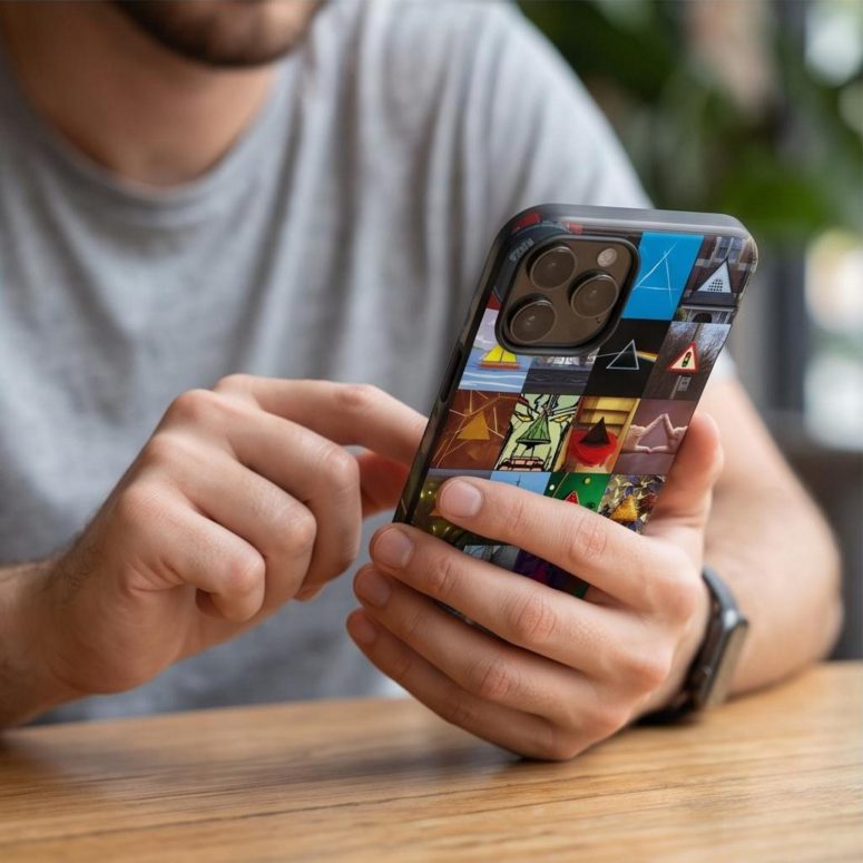 Pink Floyd Phone Case - Album Dark Side Of The Moon Collage Pink Floyd Phone Case - Album Dark Side Of The Moon Collage
