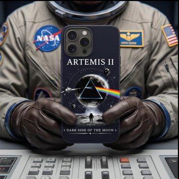 Pink Floyd Phone Case - Artemis II Dark Side of the Moon Space Mission