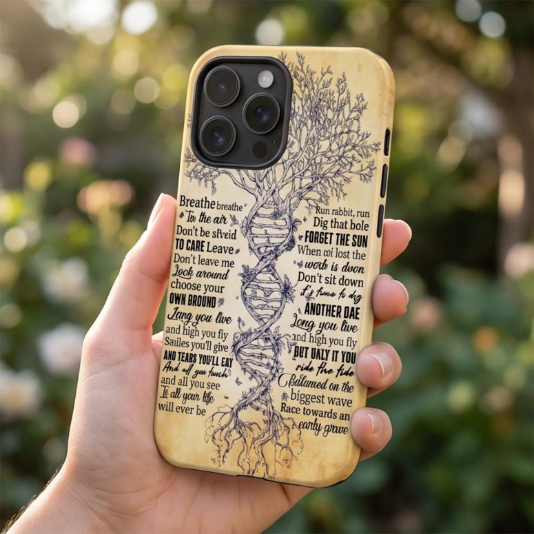 Pink Floyd Phone Case - Breathe Lyrics Pink Floyd Phone Case - Breathe Lyrics