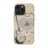 Pink Floyd Phone Case - Comfortably Numb Lyrics Band Signatures