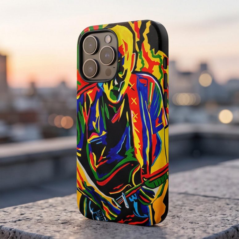 Pink Floyd Phone Case - David Gilmour Legend Abstract Art