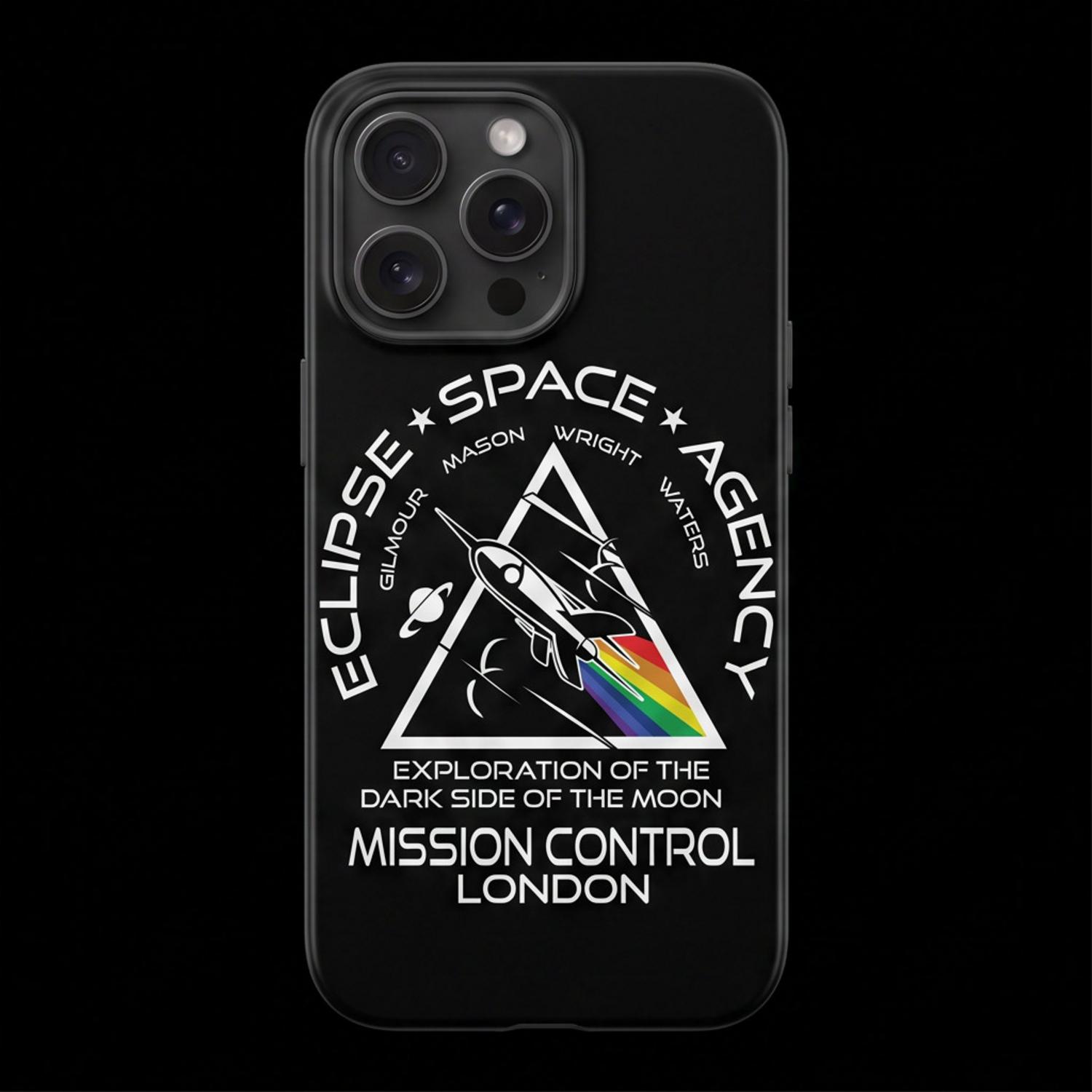 Pink Floyd Phone Case - Eclipse Space Agency Exploration of TDSOTM Mission Control London Pink Floyd Phone Case - Eclipse Space Agency Exploration of TDSOTM Mission Control London