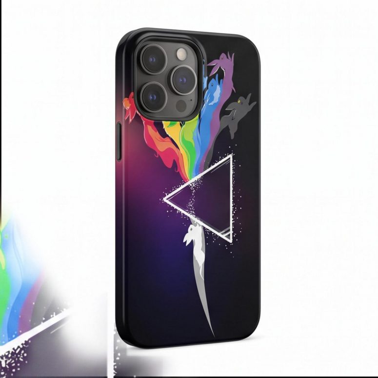 Pink Floyd Phone Case - Eeve Evolution Dark Side Of The Moon Pokemon Pink Floyd Phone Case - Eeve Evolution Dark Side Of The Moon Pokemon