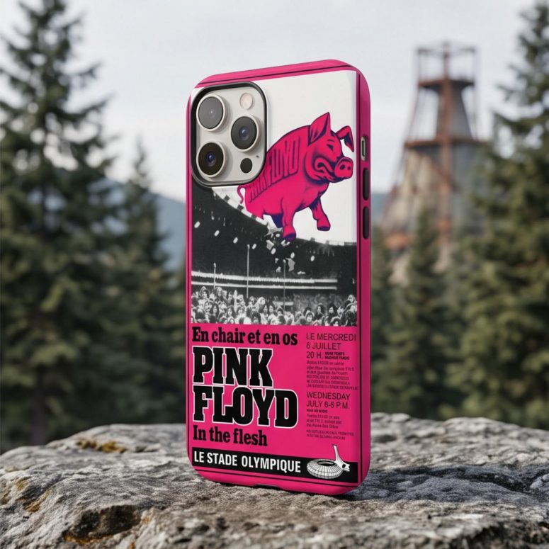 Pink Floyd Phone Case - En Chair Et En Os Le Stade Olympique In The Flesh Concert Pink Floyd Phone Case - En Chair Et En Os Le Stade Olympique In The Flesh Concert