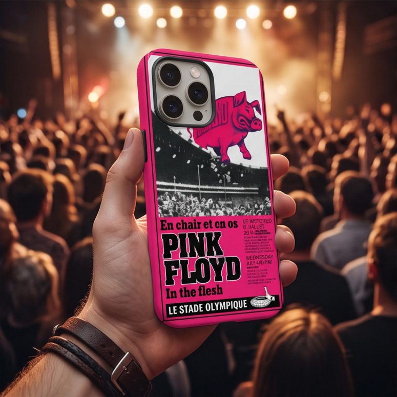 Pink Floyd Phone Case - En Chair Et En Os Le Stade Olympique In The Flesh Concert Pink Floyd Phone Case - En Chair Et En Os Le Stade Olympique In The Flesh Concert