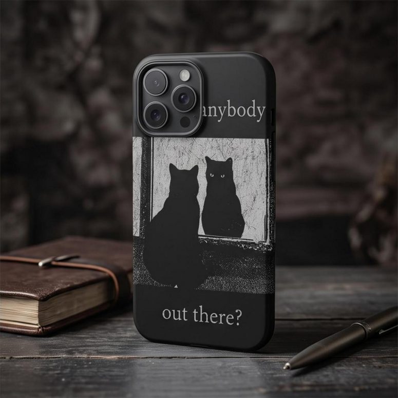 Pink Floyd Phone Case - Is There Any Body Out There Funny Witchy Cat