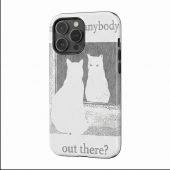Pink Floyd Phone Case - Is There Any Body Out There Funny Witchy Cat Pink Floyd Phone Case - Is There Any Body Out There Funny Witchy Cat