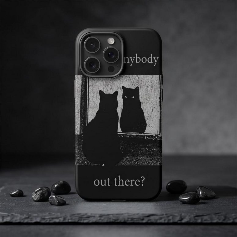 Pink Floyd Phone Case - Is There Any Body Out There Funny Witchy Cat