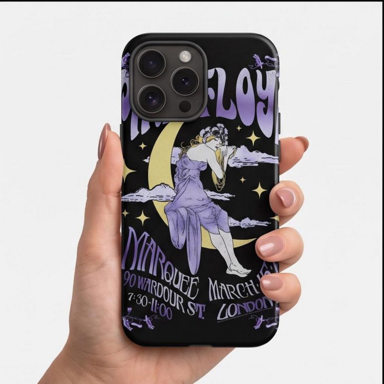 Pink Floyd Phone Case - Moon Girl Marquee March 15 66 London
