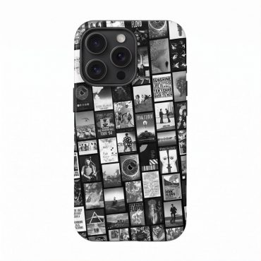 Pink Floyd Phone Case - Pink Floyd Artwork Poster Collage Black White Pink Floyd Phone Case - Pink Floyd Artwork Poster Collage Black White