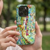 Pink Floyd Phone Case - Pink Floyd in concert at Pompeii Watercolor