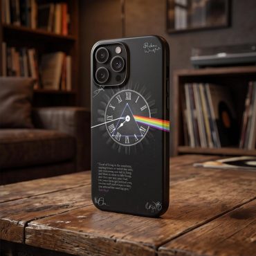 Pink Floyd Phone Case - Pink Floyd quote Time Art Pre Signed