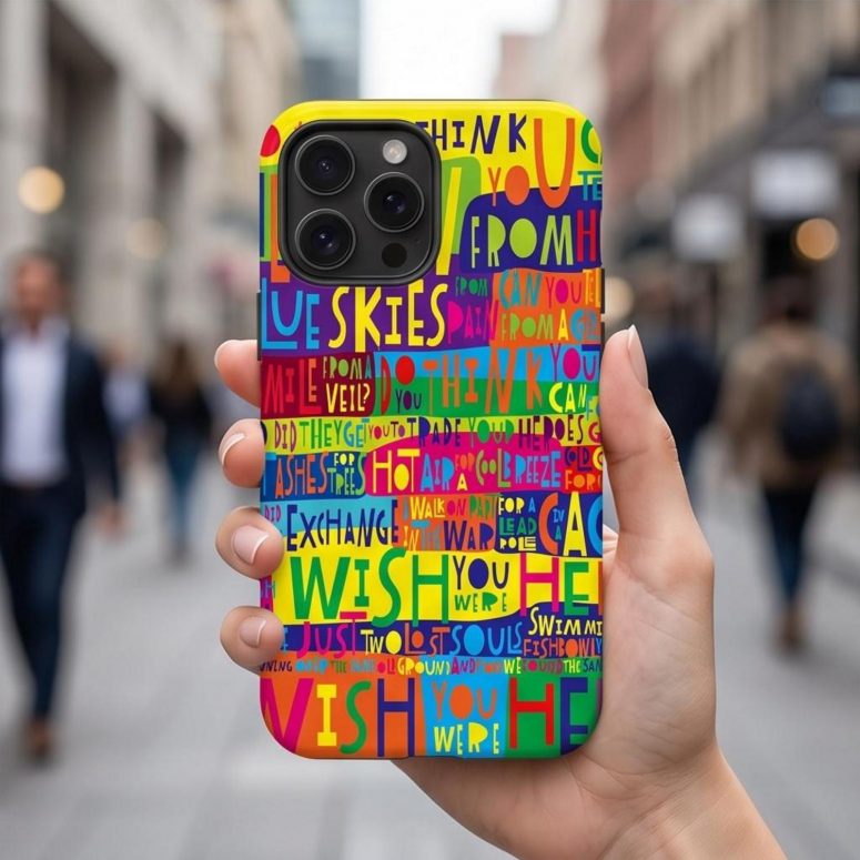 Pink Floyd Phone Case - Pink Floyd Wish You Were Here Limited Edition Art Print Signed LyricArt Pink Floyd Phone Case - Pink Floyd Wish You Were Here Limited Edition Art Print Signed LyricArt