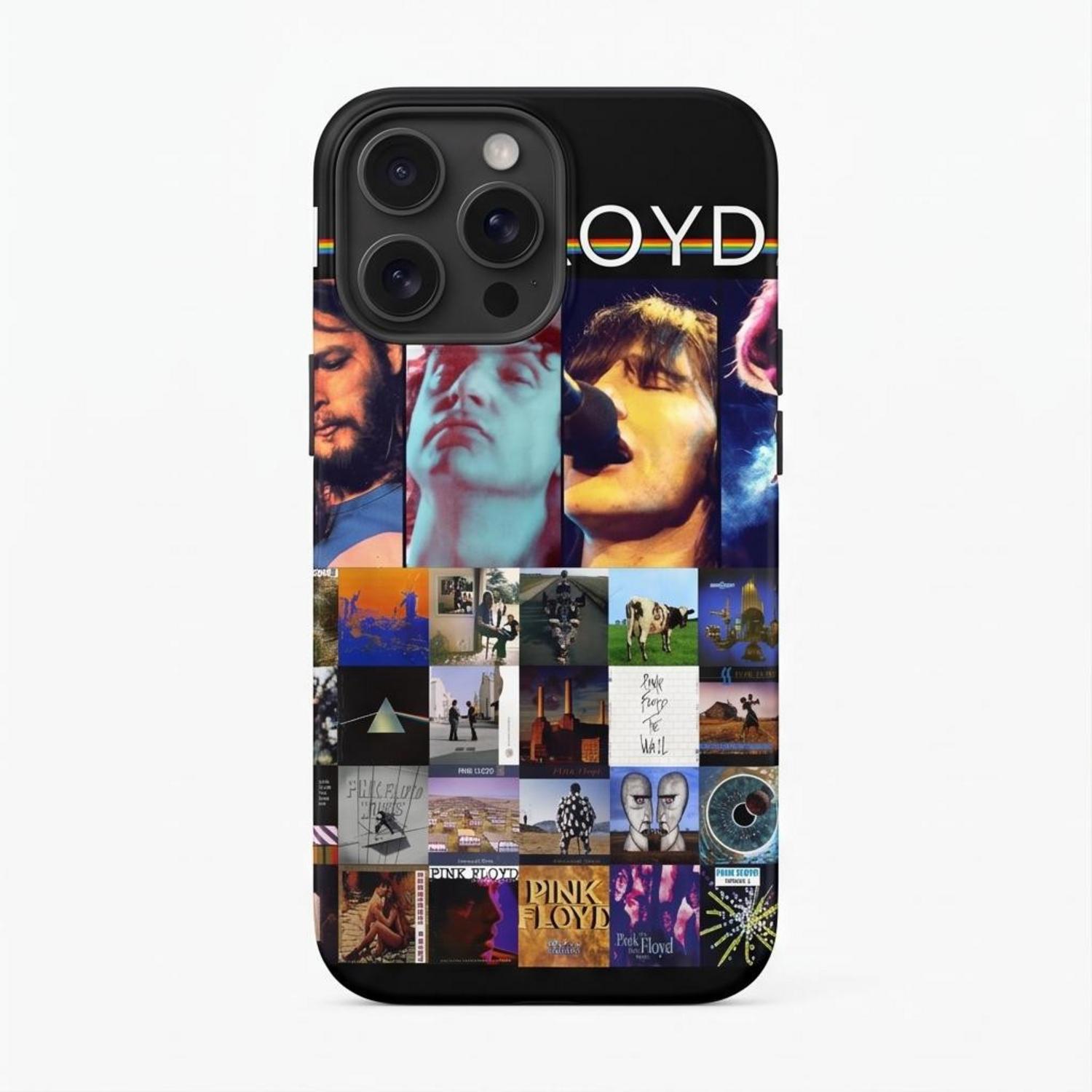 Pink Floyd Phone Case - Retro DSOTM Members Pink Floyd Phone Case - Retro DSOTM Members
