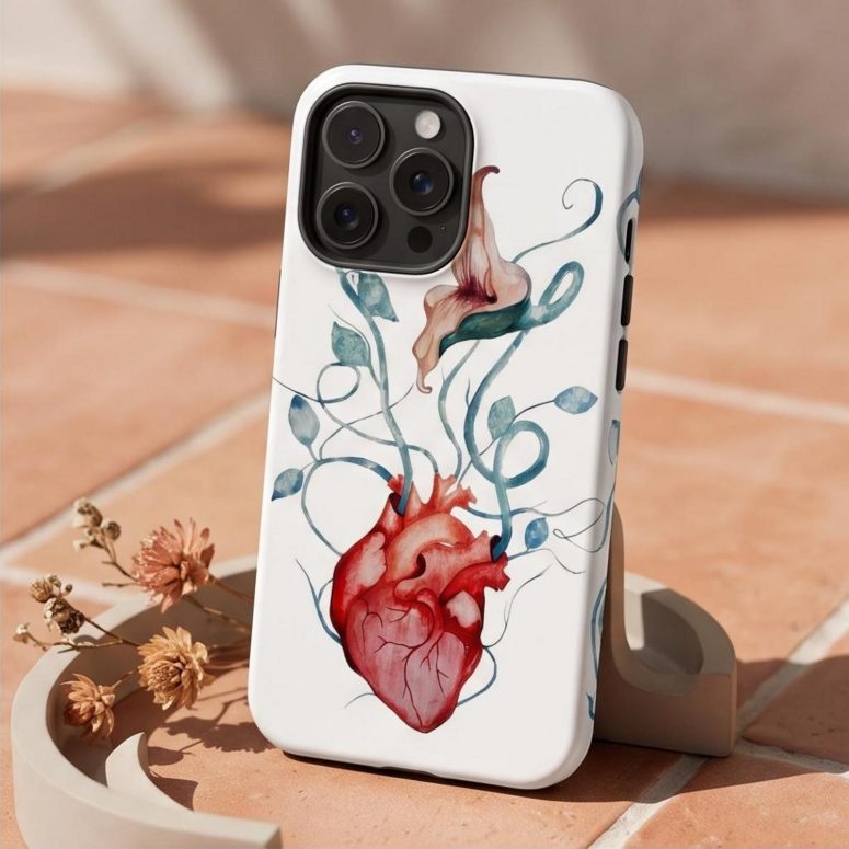 Pink Floyd Phone Case - The Wall Flower Heart What shall we do now Pink Floyd Phone Case - The Wall Flower Heart What shall we do now