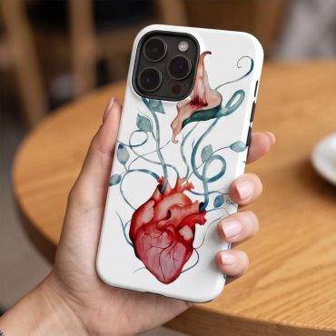 Pink Floyd Phone Case - The Wall Flower Heart What shall we do now