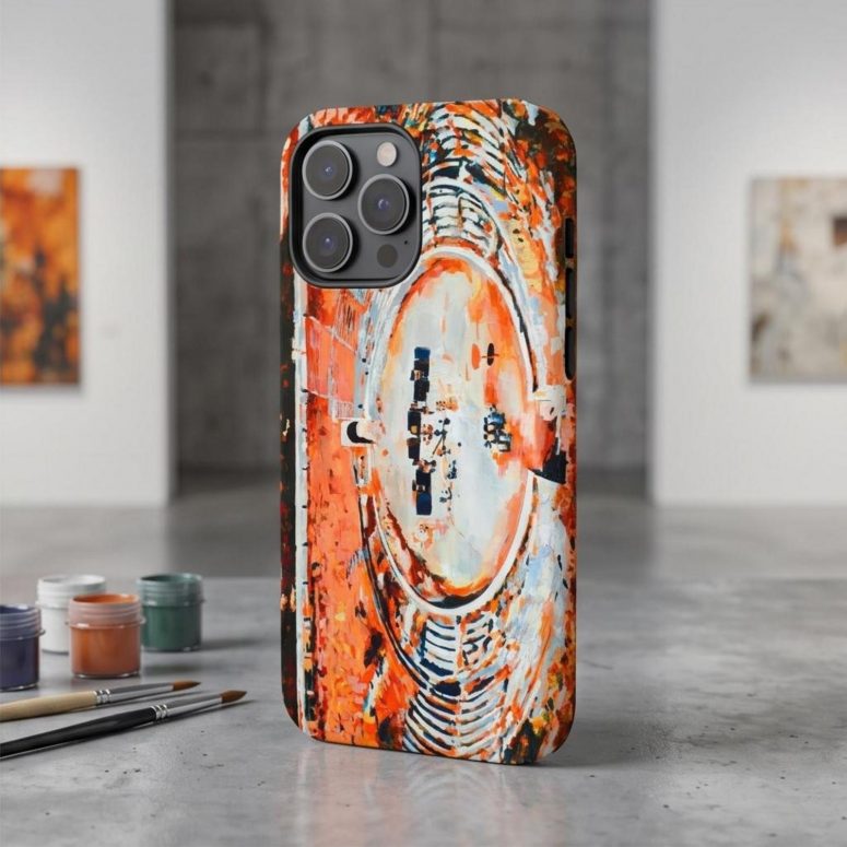 Pink Floyd Phone Case - This is where the magic happens Pink Floyd in Pompeii Painting