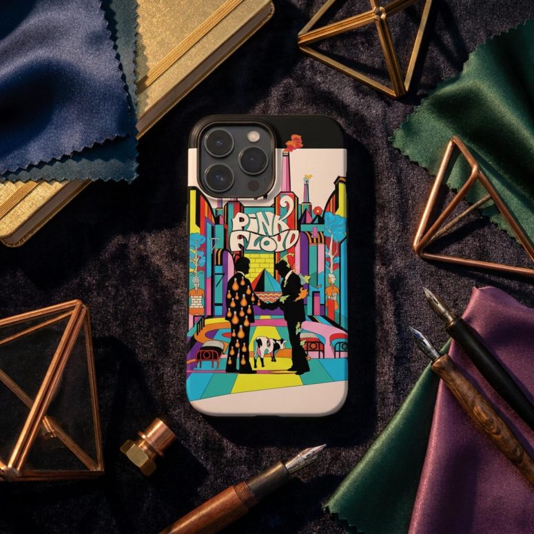 Pink Floyd Phone Case - Wish You Were Here Animals Atom Mother Psychedelic Art Pink Floyd Phone Case - Wish You Were Here Animals Atom Mother Psychedelic Art