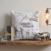 Pink Floyd Pillow Cover - Album Collage Sketch