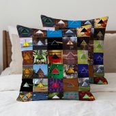 Pink Floyd Pillow Cover - Album Dark Side Of The Moon Collage Pink Floyd Pillow Cover - Album Dark Side Of The Moon Collage