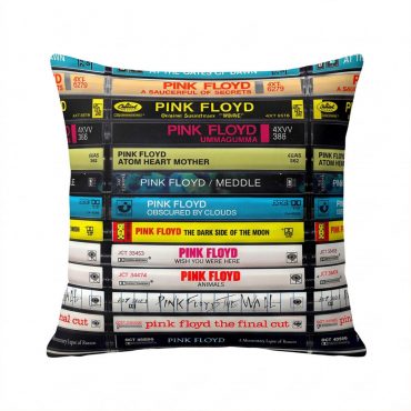 Pink Floyd Pillow Cover - Albums Cassette Retro Collection