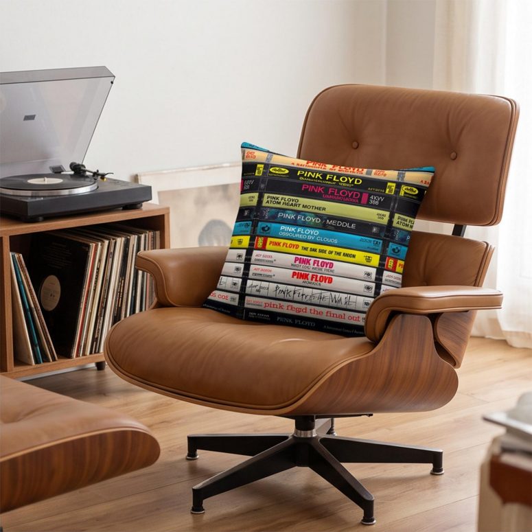 Pink Floyd Pillow Cover - Albums Cassette Retro Collection
