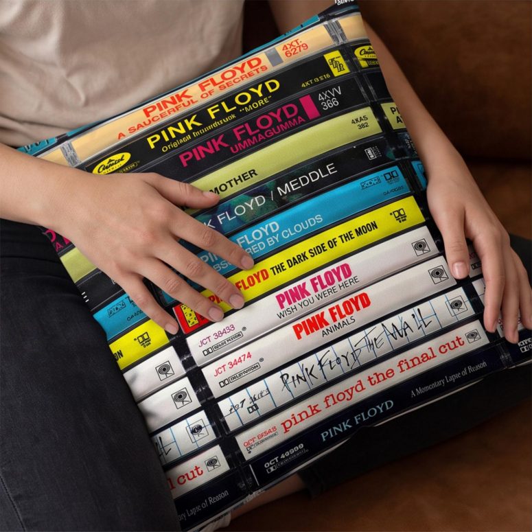 Pink Floyd Pillow Cover - Albums Cassette Retro Collection