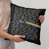 Pink Floyd Pillow Cover - All that you touch and all that you see Eclipse Lyrics