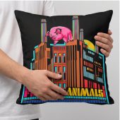 Pink Floyd Pillow Cover - Animals Psychedelic Art Pink Floyd Pillow Cover - Animals Psychedelic Art