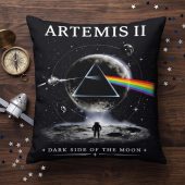 Pink Floyd Pillow Cover - Artemis II Dark Side of the Moon Space Mission Pink Floyd Pillow Cover - Artemis II Dark Side of the Moon Space Mission